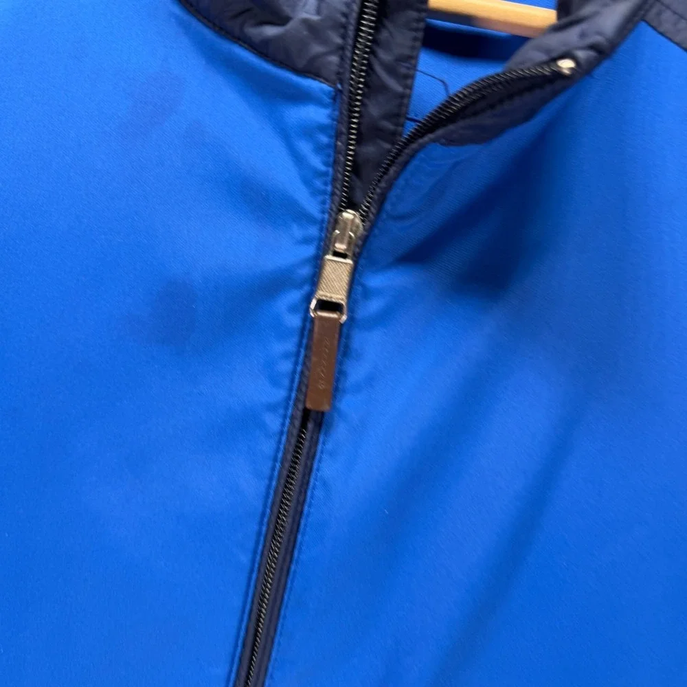 Polo Ralph Lauren Vest Mens Large Blue Full Zip Performance Golf Lightweight